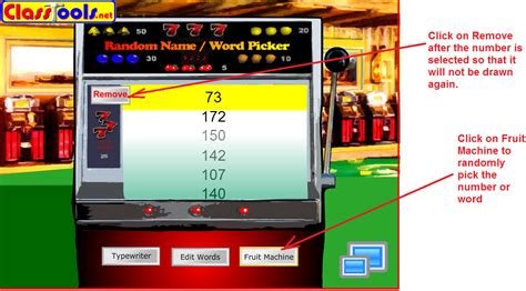 fruit machine classtools|EZIT: Name picker.